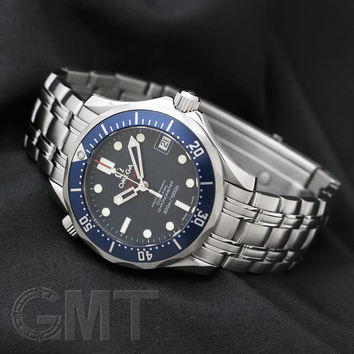 中古)OMEGA オメガ シーマスター 300M クロノメーター 2222.80 ブルー