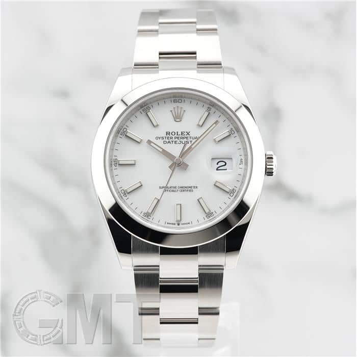 中古)ROLEX ロレックス デイトジャスト 41 126300 ホワイト オイスター