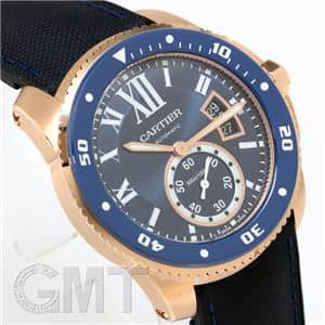 CARTIER カルティエ カリブル ドゥ カルティエ ダイバー ブルー PG ラバー WGCA0009 メイン