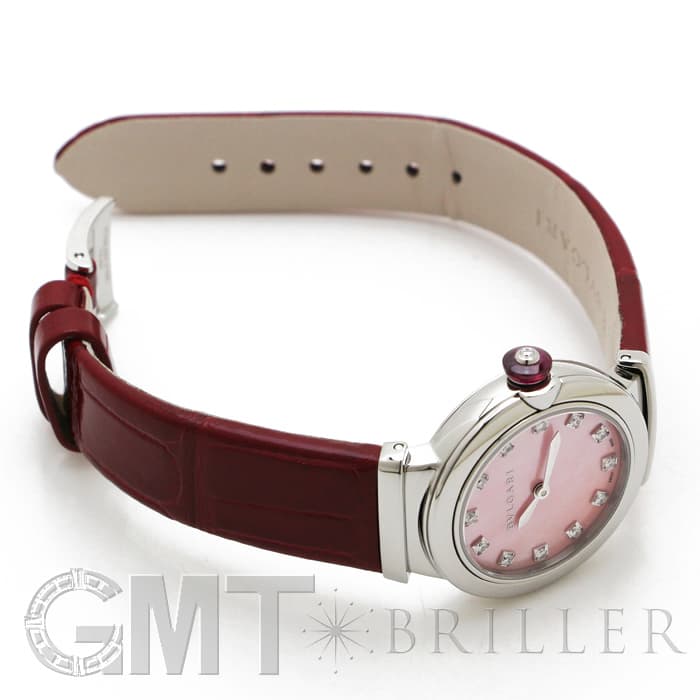 新品)BVLGARI ブルガリ ルチェア LU28C2SL/12 ピンクMOP 12Pダイヤ 