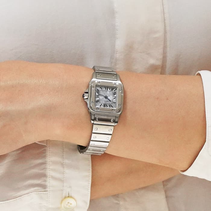 中古)CARTIER カルティエ サントス ガルベ SM W20064D6（商品ID