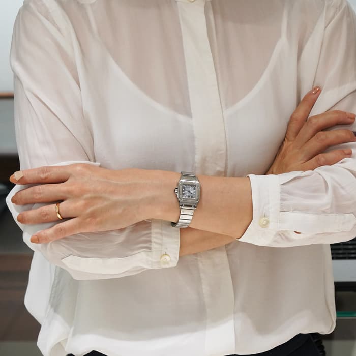 中古)CARTIER カルティエ サントス ガルベ SM W20064D6（商品ID