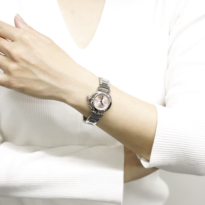 タイムセール！美品♡証明書、新品ベルト付き！カルティエ♡ミスパシャ♡ピンク Cartier（カルティエ） ミスパシャ 1周年記念 日本限定モデル ピンク