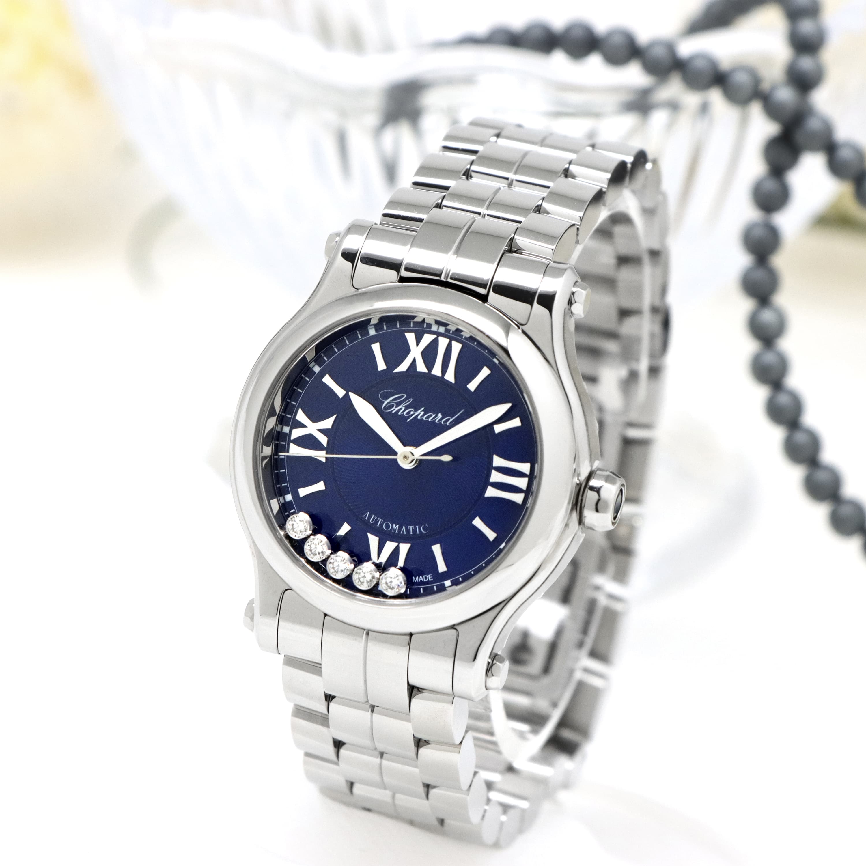 中古)CHOPARD ショパール ハッピースポーツ 278573-3007 ブルー（商品