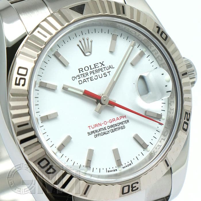 ROLEX ターノグラフ　ホワイト 中古)ROLEX ロレックス ターノグラフ 116264 ホワイト ジュビリー