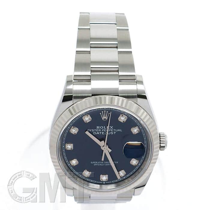 未使用)ROLEX ロレックス デイトジャスト 36 126234G ブルー 10P