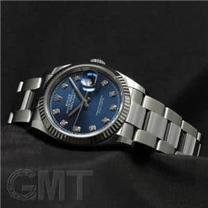 ROLEX ロレックス デイトジャスト 36 126234G ブルー 10Pダイヤ オイスターブレスレット メイン