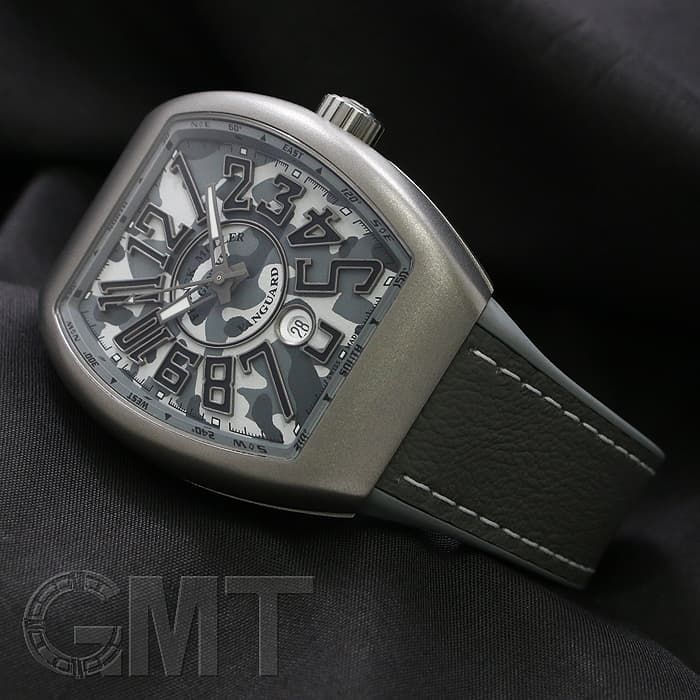 【nonminさん専用】上品 美品 希少 フランクミュラー グレー 正規品 新品)FRANCK MULLER フランク・ミュラー ヴァンガード カモフラージュ