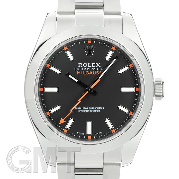 中古)ROLEX ロレックス ミルガウス 116400 ブラック（商品ID
