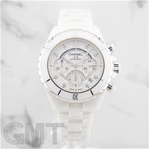 中古)CHANEL シャネル J12 クロノグラフ 41mm H2009 ホワイト