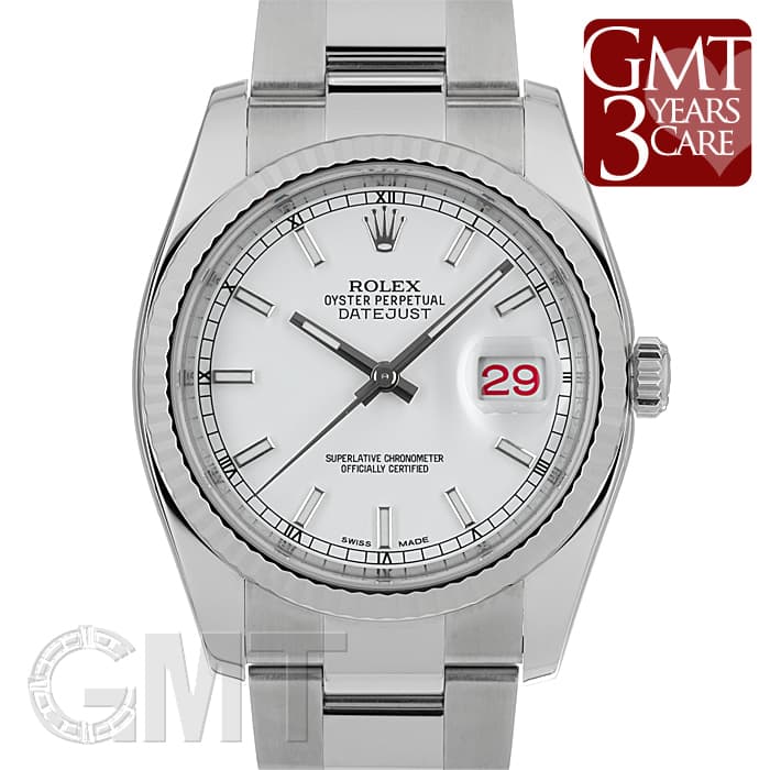 中古)ROLEX ロレックス デイトジャスト 116234 ホワイト オイスター