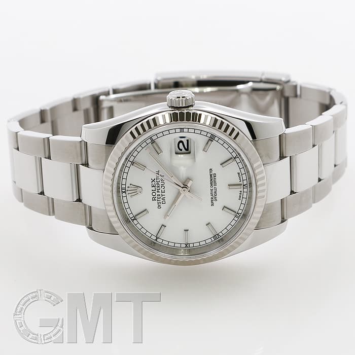 中古)ROLEX ロレックス デイトジャスト 116234 ホワイト オイスター