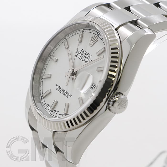 中古)ROLEX ロレックス デイトジャスト 116234 ホワイト オイスター