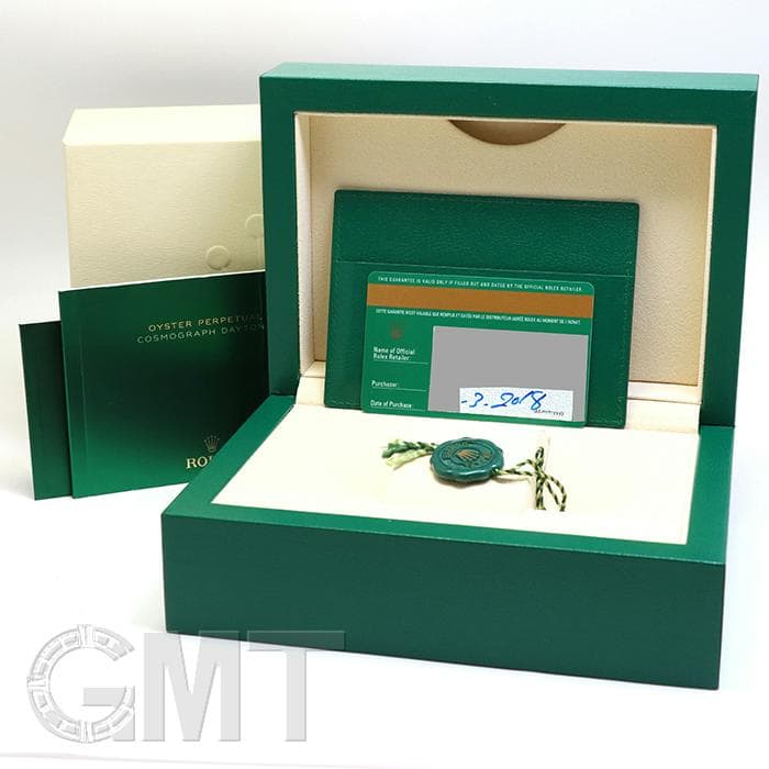 【美品】ロレックス純正デイトナ②Mサイズ現行BOX ・スリーブ付　付属品17点 中古)ROLEX ロレックス デイトナ 116500LN ホワイト（商品ID