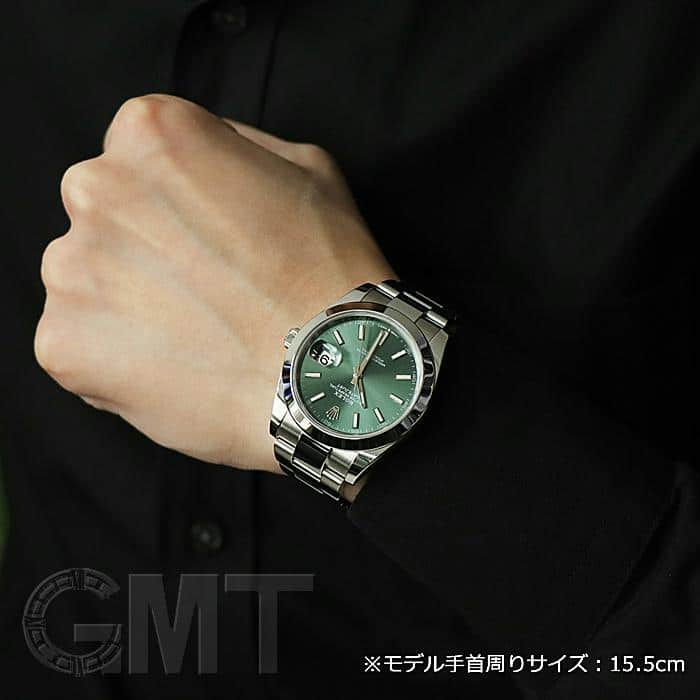 中古)ROLEX ロレックス デイトジャスト 41 126300 ミントグリーン