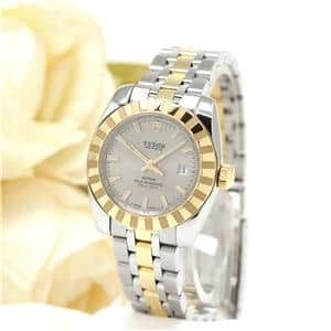 新品)TUDOR チューダー クラシックデイト 22013 28mm グレー（商品ID  