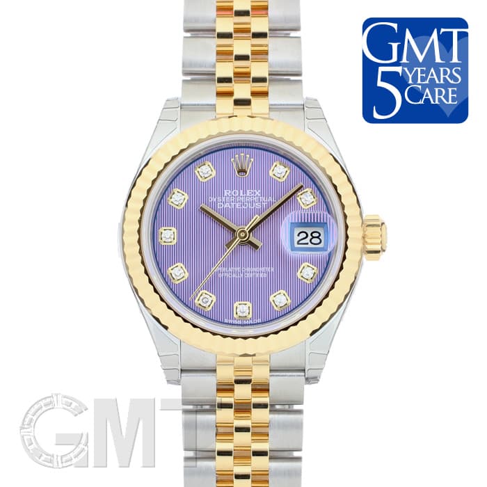 ラベンダー参考に 新品)ROLEX ロレックス デイトジャスト 28 279173G ラベンダー（商品ID