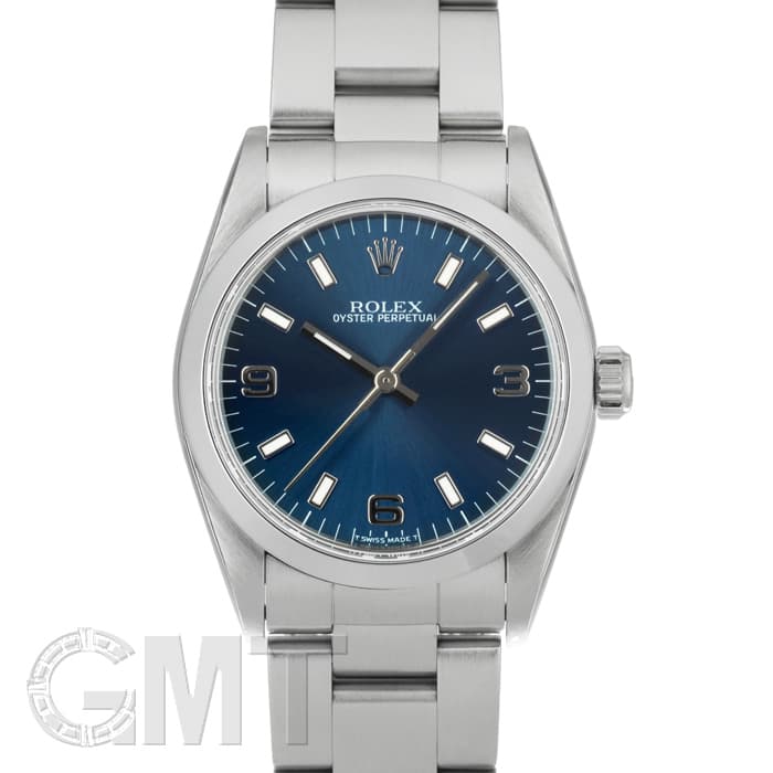 ジャグラスジャグラー　3マイ 中古)ROLEX ロレックス オイスターパーペチュアル 67480 ブルー