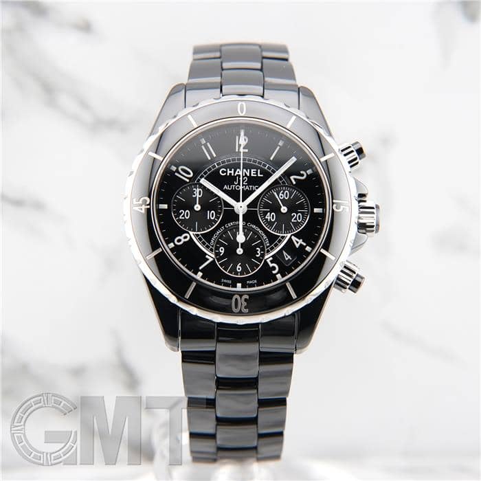 中古)CHANEL シャネル J12 クロノグラフ 41mm H0940 ブラック 中古)CHANEL シャネル J12 クロノグラフ 41mm H0940 ブラック