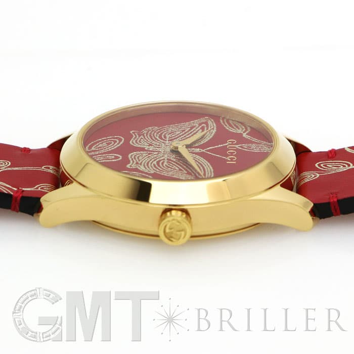 新品)GUCCI グッチ Gタイムレス YA1264054 バタフライ レッド（商品ID