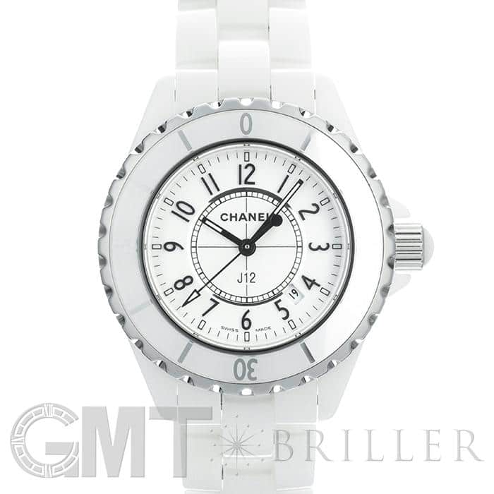 T049 シャネル J12 33mm H0968 ホワイトセラミック クォーツ CHANEL】シャネル J12 H0968 腕時計 ホワイトセラミック レディース
