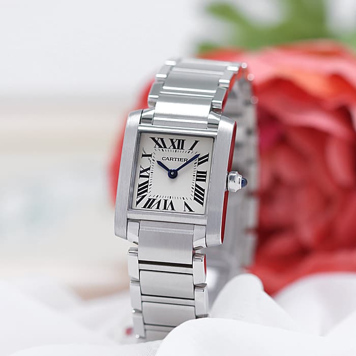 中古)CARTIER カルティエ タンク フランセーズ SM W51008Q3（商品ID