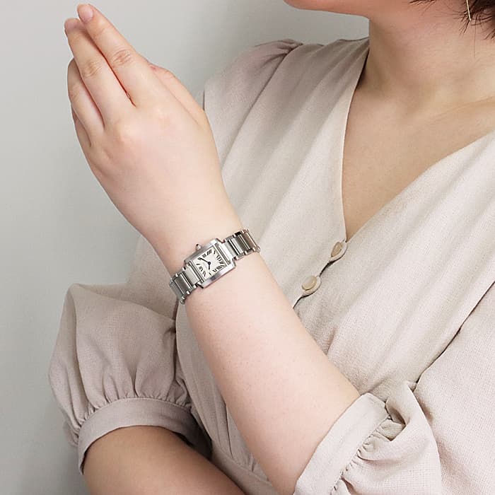 中古)CARTIER カルティエ タンク フランセーズ SM W51008Q3（商品ID