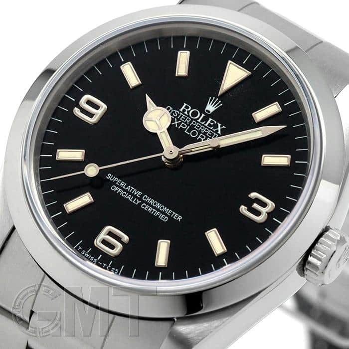 中古)ROLEX ロレックス エクスプローラー I 14270 シングルロック 横穴