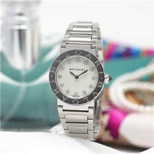 BVLGARI ブルガリ ブルガリ・ブルガリ BBL26WSS/12 12Pダイヤ ホワイト MOP メイン
