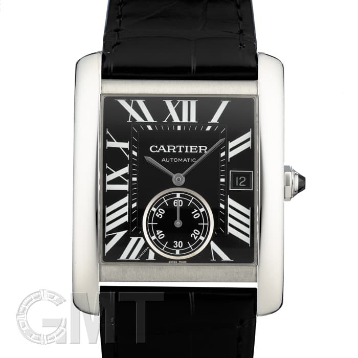 正規品 Cartier カルティエ タンクMC マットブラック 革ベルト 正規品 Cartier カルティエ タンクMC マットブラック 革ベルト