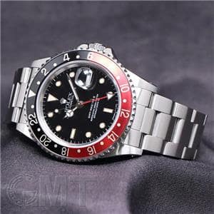 ROLEX ロレックス GMTマスター II 16710 ブラック/レッド オールトリチウム メイン