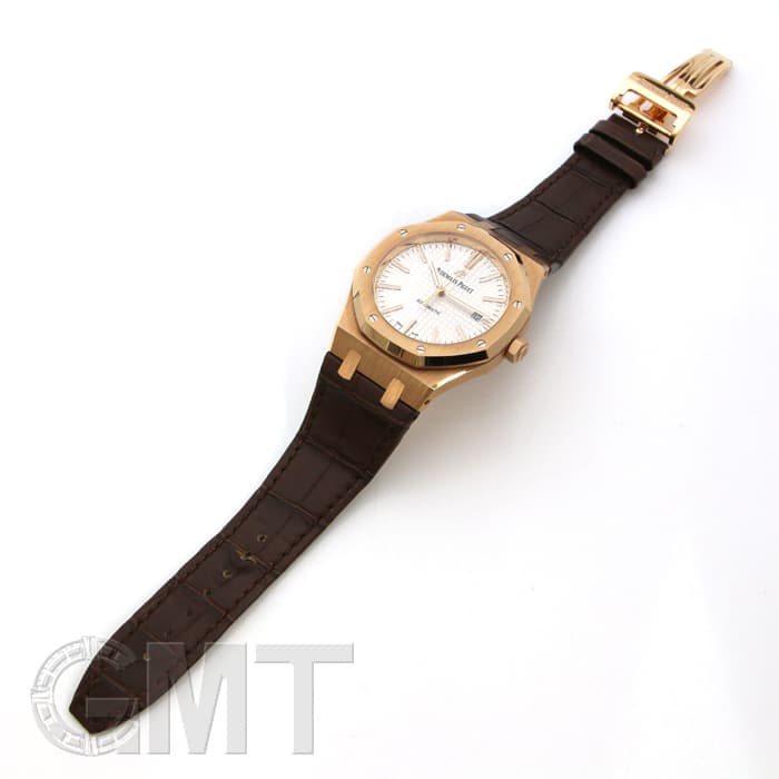 オーデマ・ピゲ AUDEMARS PIGUET ロイヤルオーク 15400OR.OO.D088CR.01 シルバー ピンクゴールド 自動巻き メンズ 腕時計 中古)AUDEMARS PIGUET オーデマ・ピゲ ロイヤルオーク シルバー