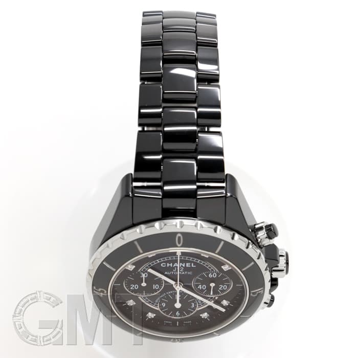 中古)CHANEL シャネル J12 クロノグラフ H2419 ブラックセラミック 9P