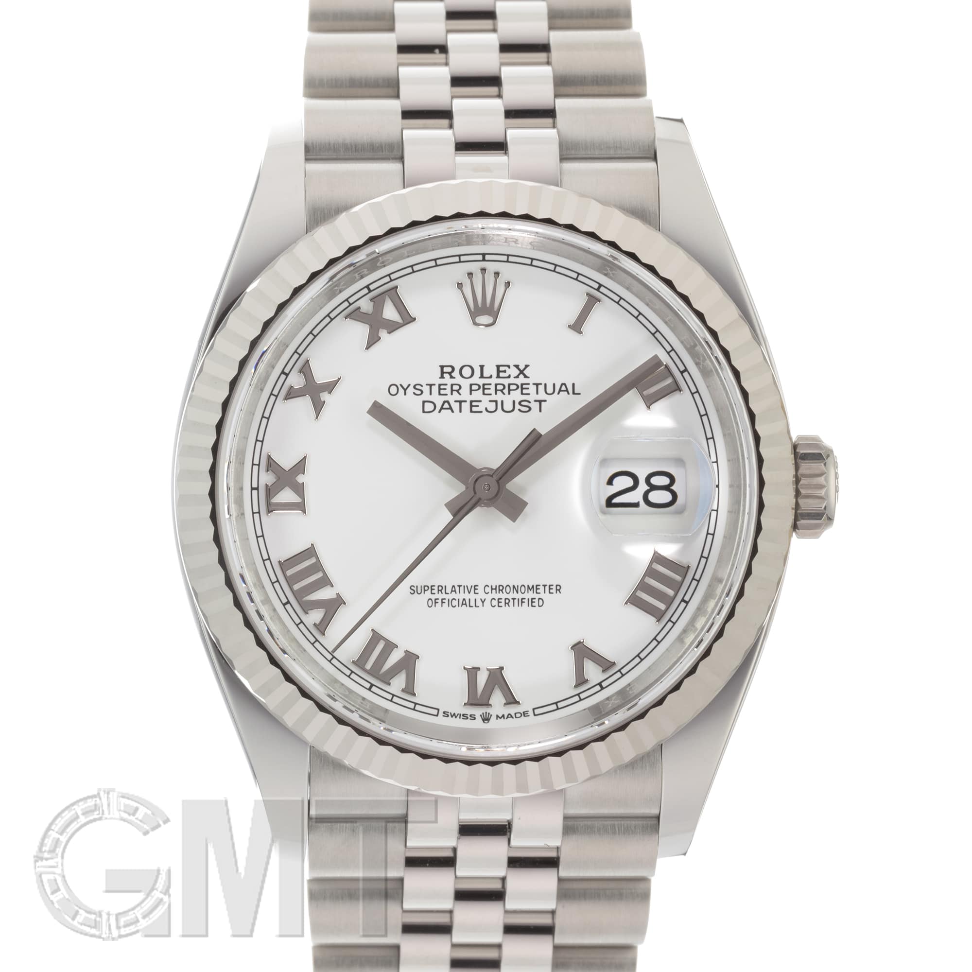 中古)ROLEX ロレックス デイトジャスト 36 126234 ホワイトローマ