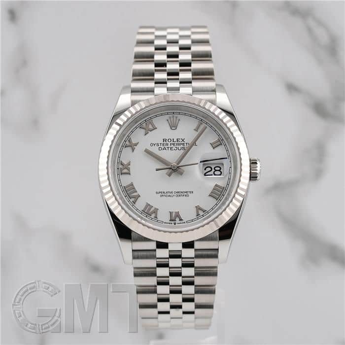 中古)ROLEX ロレックス デイトジャスト 36 126234 ホワイトローマ