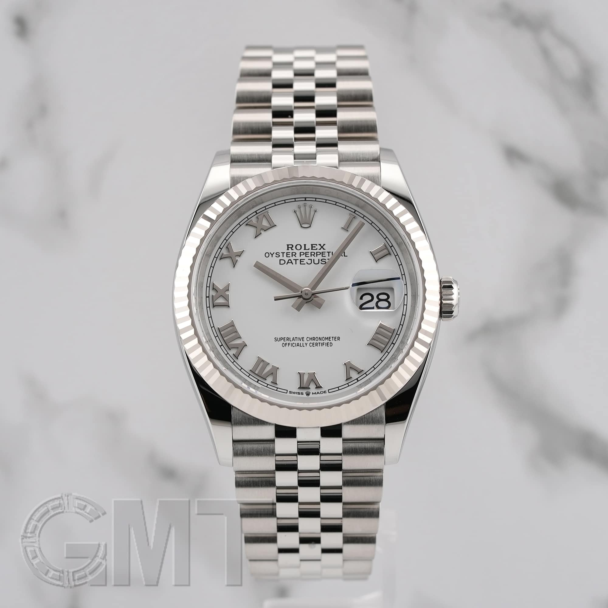 中古)ROLEX ロレックス デイトジャスト 36 126234 ホワイトローマ