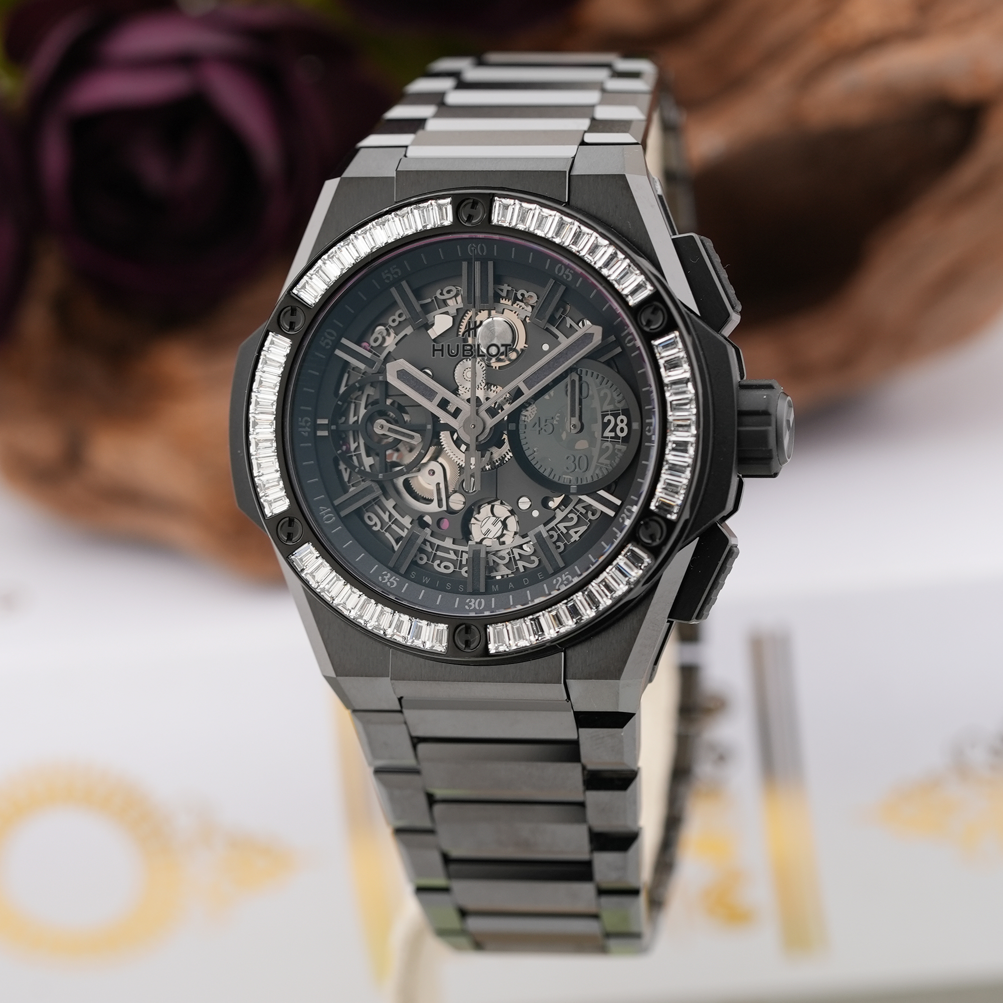 中古)HUBLOT ウブロ ビッグバン インテグレーテッド オールブラック