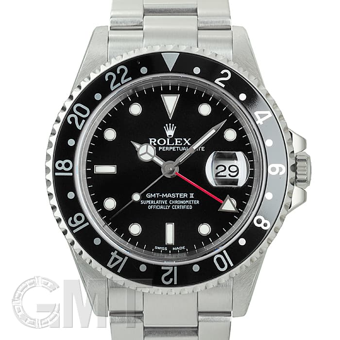 中古)ROLEX ロレックス GMTマスター II 16710 ブラック K番（商品ID