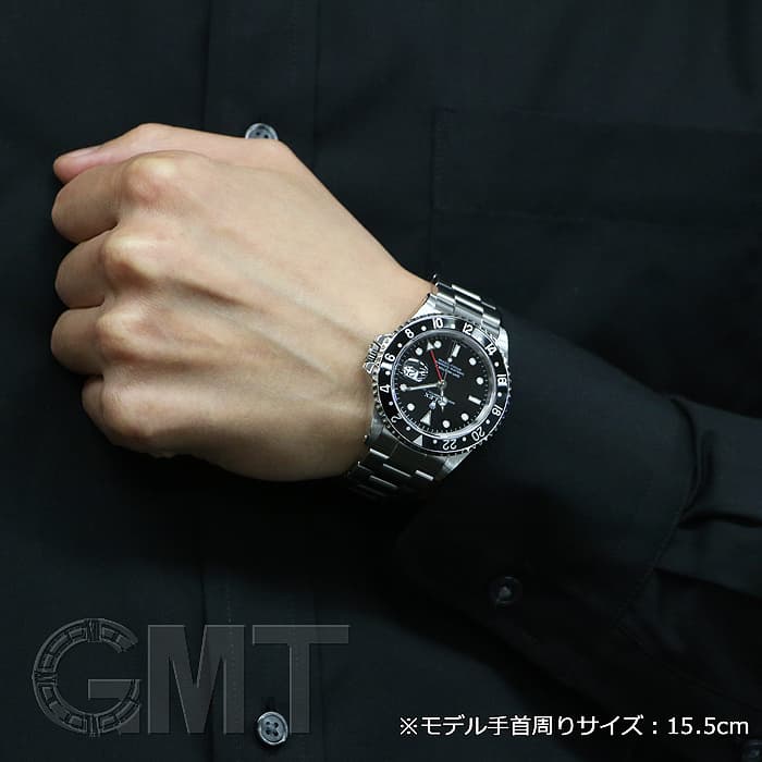 中古)ROLEX ロレックス GMTマスター II 16710 ブラック K番（商品ID