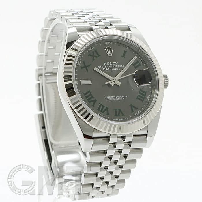 中古)ROLEX ロレックス デイトジャスト 41 126334 スレート ローマ