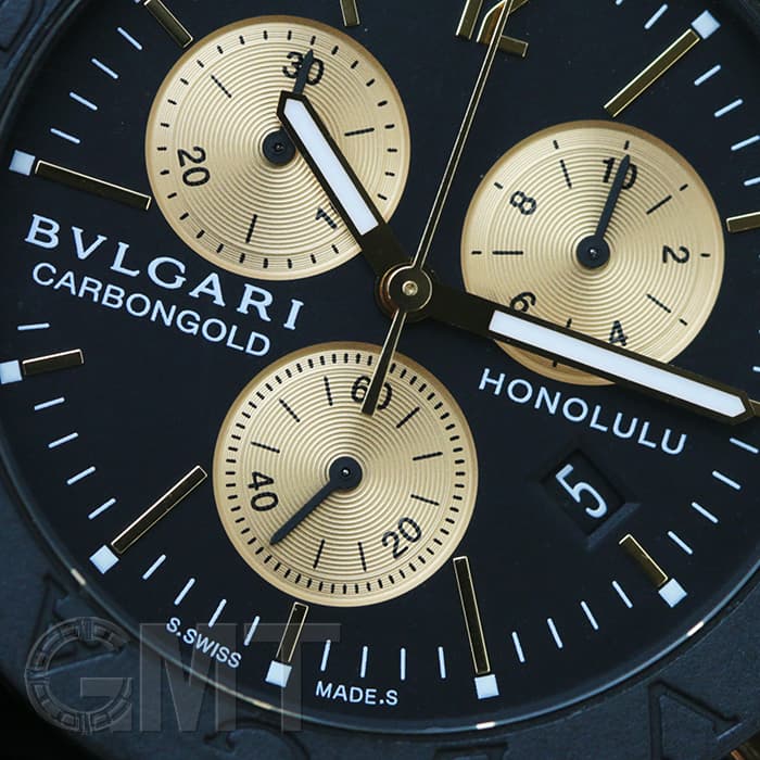 中古)BVLGARI ブルガリ ブルガリ・ブルガリ クロノグラフ カーボン