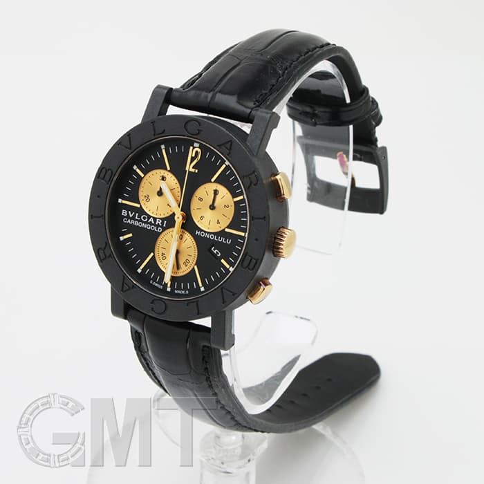 中古)BVLGARI ブルガリ ブルガリ・ブルガリ クロノグラフ カーボン