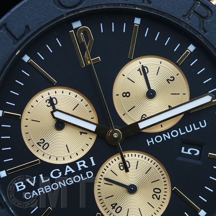 中古)BVLGARI ブルガリ ブルガリ・ブルガリ クロノグラフ カーボン