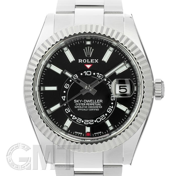 本物の 中古)ROLEX ブラック 326934 スカイドゥエラー ロレックス 時計