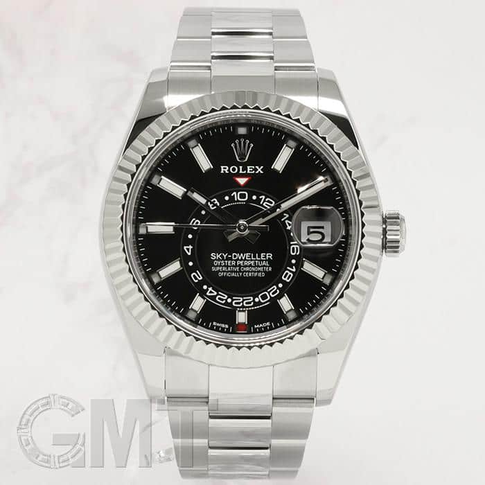 中古)ROLEX ロレックス スカイドゥエラー 326934 ブラック オイスター  