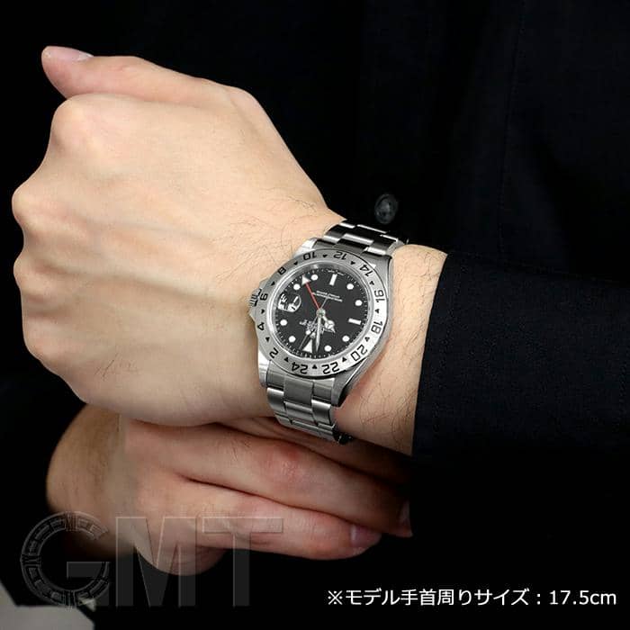 中古】ロレックス エクスプローラー2 16570 ブラック(黒) U8番