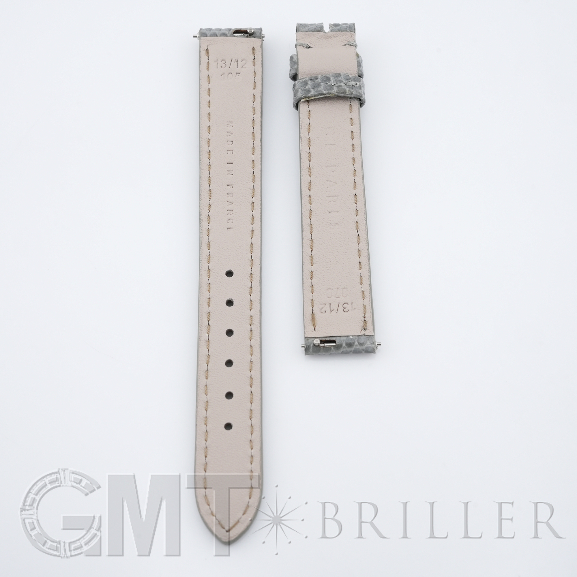新品　カミーユフォルネ　リザード　グレー　22mm 新品)CAMILLE FOURNET カミーユ・フォルネ リザード シャイニー
