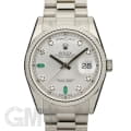 ROLEX ロレックス デイデイト 118239A シルバー 2Bエメラルド 8Pダイヤ