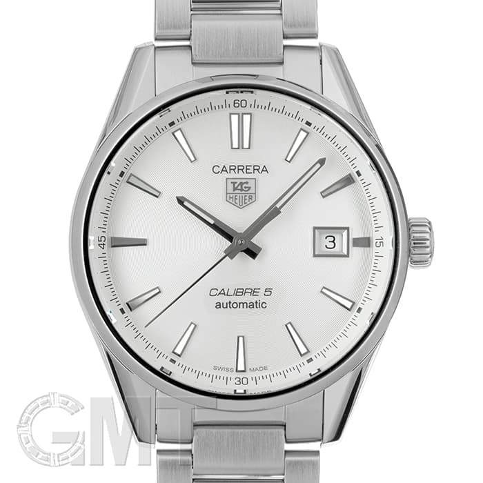 内部点検済 TAG Heuer タグホイヤー カレラ CALIBRE 5 キャリバー5 WAR211B BA0782 デイト シルバー SS ステンレス メンズ 自動巻き【6ヶ月保証】【腕時計】