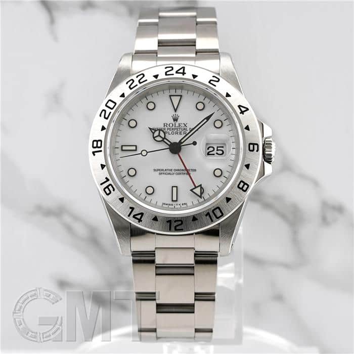 中古)ROLEX ロレックス エクスプローラー II 16570 ホワイト オール 